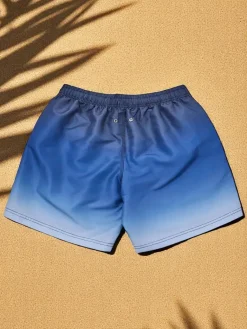 Best Sportowe męskie krótkie spodenki ombre z ochronną siateczką Spodnie