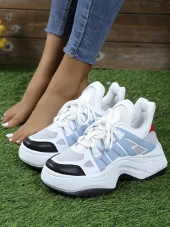 New Sportowe sneakersy damskie na grubszej podeszwie Aniev Damskie Sneakersy