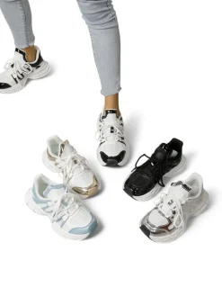 Best Sportowe sneakersy damskie na grubszej podeszwie Onve Damskie Sneakersy