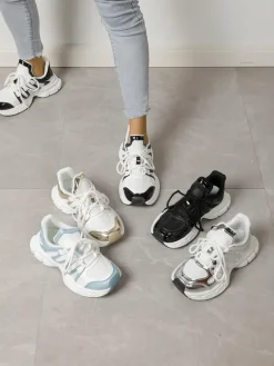 Best Sportowe sneakersy damskie na grubszej podeszwie Onve Damskie Sneakersy