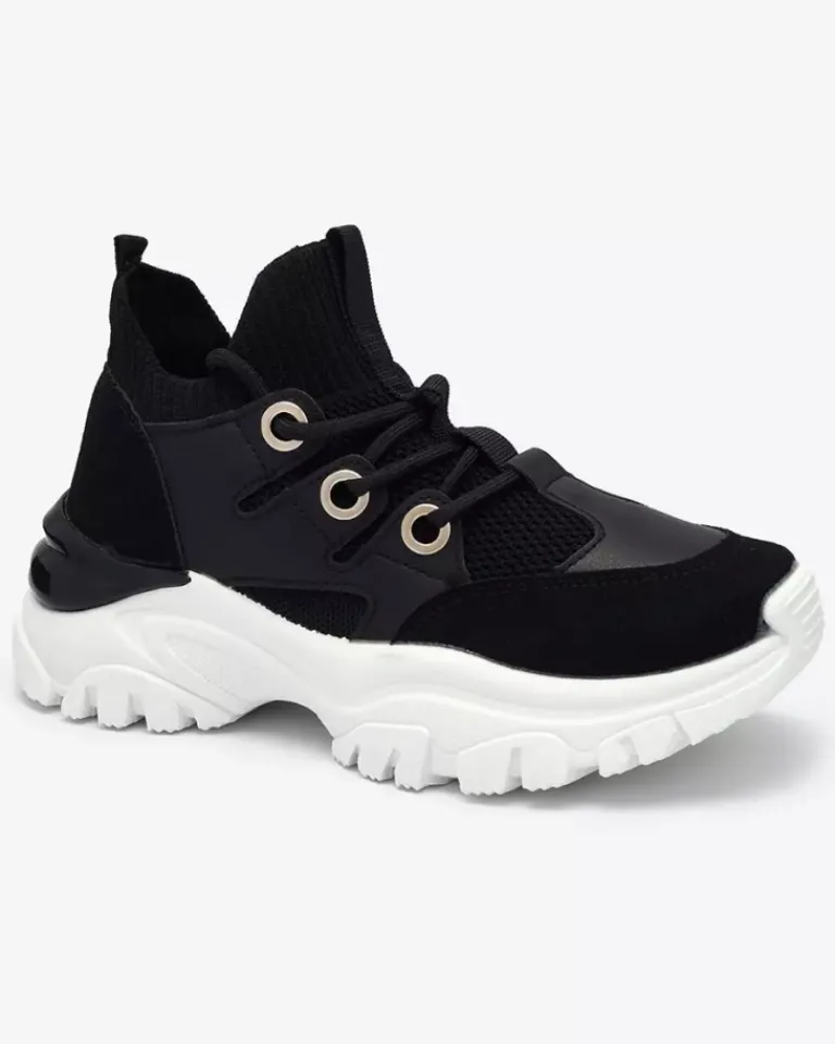 Hot Sportowe sneakersy damskie w kolorze czarno Hasola Damskie Bieganie, Ćwiczenia I Trening|Sneakersy