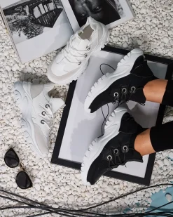 Hot Sportowe sneakersy damskie w kolorze czarno Hasola Damskie Bieganie, Ćwiczenia I Trening|Sneakersy