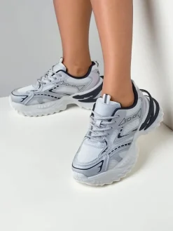 Outlet Sportowe sneakersy damskie na grubszej podeszwie Nettes Damskie Sneakersy