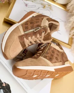 Sportowe sneakersy damskie z ukrytym koturnem Perotta Damskie Sneakersy