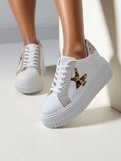 Sale Sportowe sneakersy damskie na platformie Elin Damskie Sneakersy