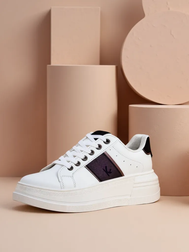 Sportowe sneakersy damskie na platformie Gevin Damskie Sneakersy