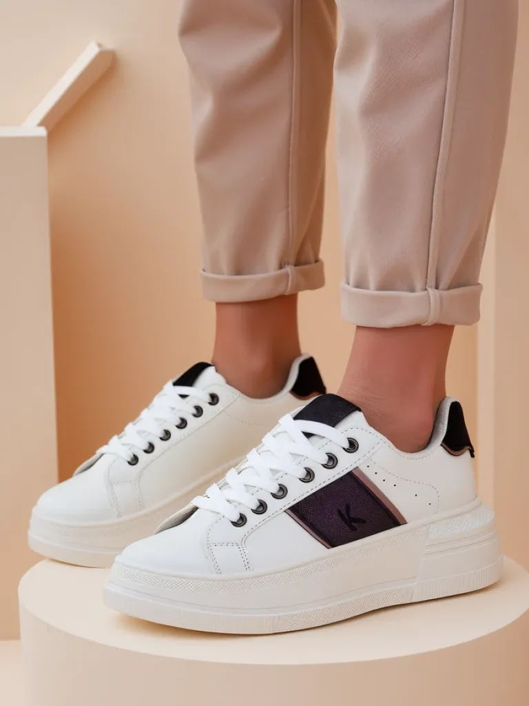 Sportowe sneakersy damskie na platformie Gevin Damskie Sneakersy