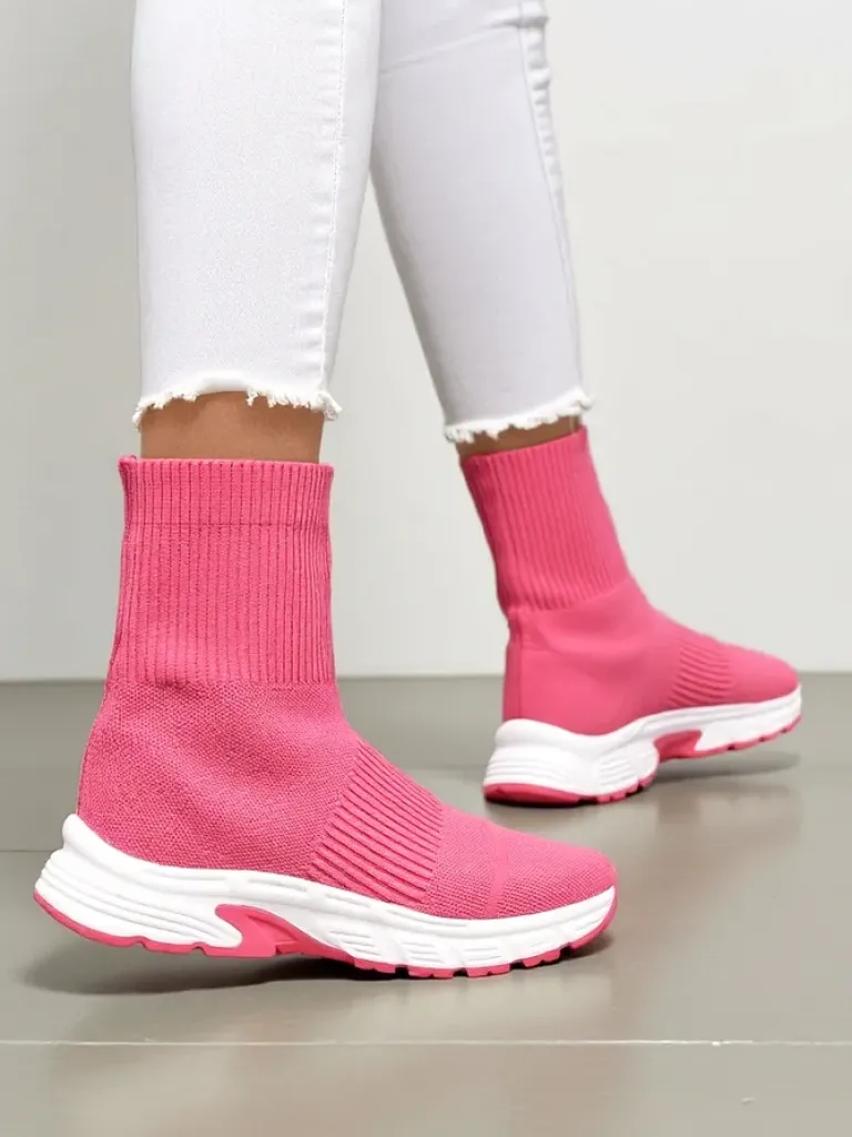 Sportowe wysokie sneakersy damskie Leriot Damskie Sneakersy