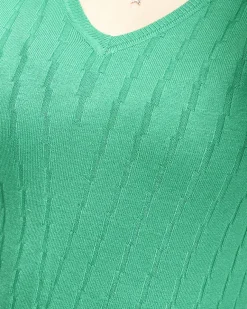 Sweter damski z dekoltem w serek w kolorze m Swetry