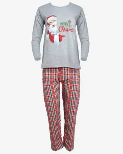 Best Szara damska 2-częściowa piżama ze świątecznym printem Piżamy