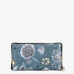 Discount Szara torba zakupowa składana w portfel z roślinnym wzorem Damskie Materiałowe|Torebki Shoppers