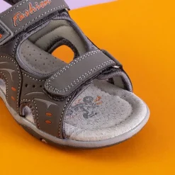 Online Szare chłopięce sandały na rzepy Tores Chłopięce