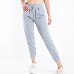 Best Szare damskie spodnie dresowe z lampasami Spodnie Dresowe