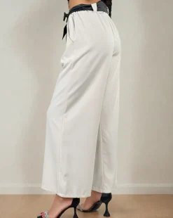 Szerokie spodnie damskie Spodnie Materiałowe