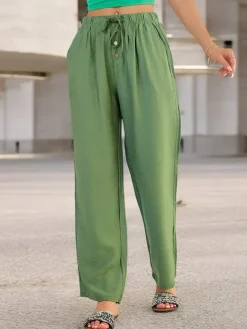 Best Szerokie spodnie damskie materiałowe Spodnie Materiałowe