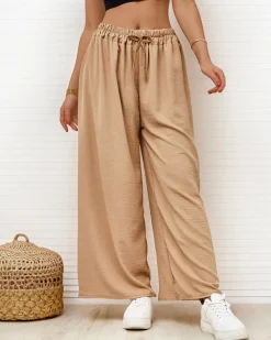 Szerokie spodnie damskie Spodnie Materiałowe