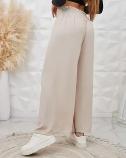 Szerokie spodnie damskie Spodnie Materiałowe