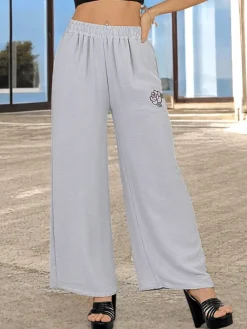 Best Szerokie spodnie damskie Spodnie Materiałowe