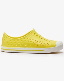 Sale Żółte ażurowe dziecięce gumowe trampki Jiteri Chłopięce|Dziewczęce