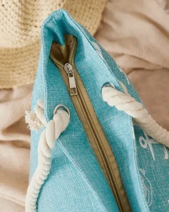 Sale Tkaninowa torba w wakacyjny wzór na ramię Damskie Torebki Shoppers|Torby Plażowe