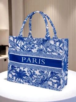 Hot Torebka materiałowa Paris Garden Damskie Materiałowe
