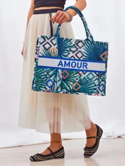 Best Torebka materiałowa Amour Vibes Damskie Materiałowe