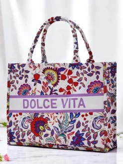 Sale Torebka materiałowa Dolce Vita Mood Damskie Materiałowe