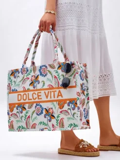 New Torebka materiałowa Dolce Vita Mood Damskie Materiałowe