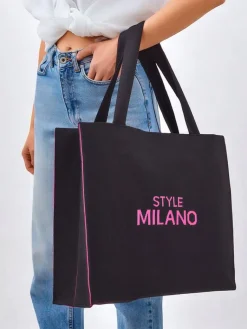 Outlet Torebka materiałowa Style Milano Damskie Materiałowe