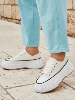 Discount Trampki damskie na platformie Beemes Ugc|Trampki