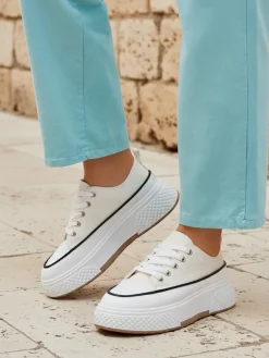 Discount Trampki damskie na platformie Beemes Ugc|Trampki