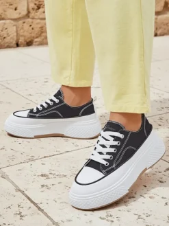 Outlet Trampki damskie na platformie Beemes Ugc|Trampki