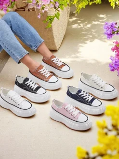 Trampki damskie na platformie Beemes Ugc|Trampki