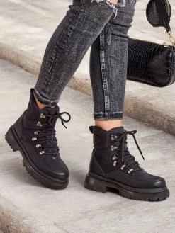 Best Trapery damskie Savelly Trapery|Botki Bez Ocieplenia