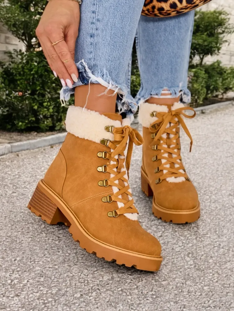 Online Trapery damskie Sawoli Trapery|Botki Z Delikatnym Ociepleniem