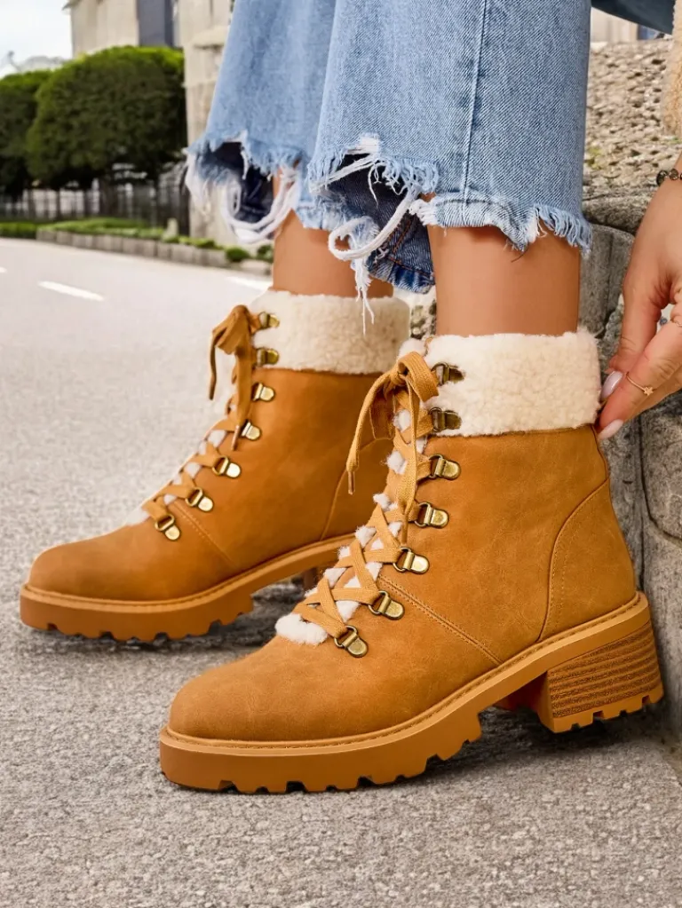 Online Trapery damskie Sawoli Trapery|Botki Z Delikatnym Ociepleniem