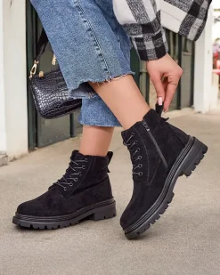 Outlet Trapery damskie Savbery Trapery|Botki Z Delikatnym Ociepleniem