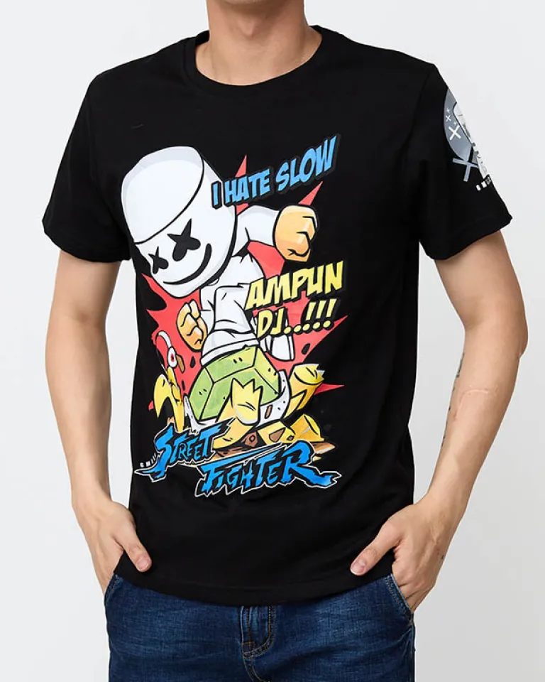 Outlet T-shirt męski z nadrukiem w kolorze m Bluzki