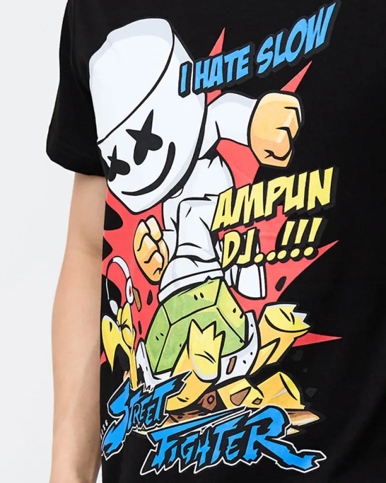 Outlet T-shirt męski z nadrukiem w kolorze m Bluzki