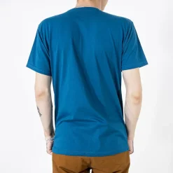 Online bawełniany męski t-shirt z kolorowym nadrukiem Bluzki