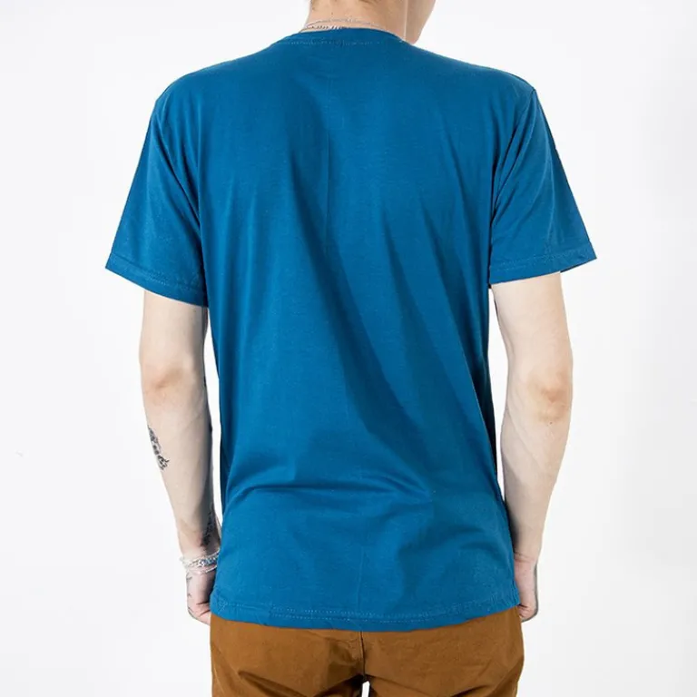 Online bawełniany męski t-shirt z kolorowym nadrukiem Bluzki