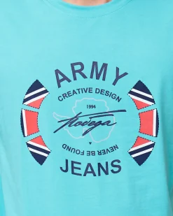 męski t-shirt z nadrukiem Bluzki