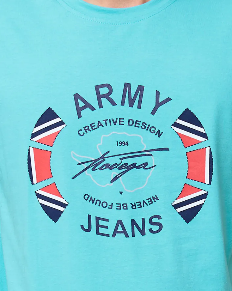 męski t-shirt z nadrukiem Bluzki