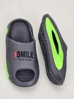 Outlet Uniwersalne gumowe klapki Super Smile Klapki|Klapki Płaskie