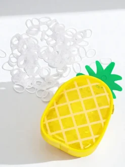 Hot Wielokolorowe gumeczki silikonowe Ananas Damskie Dziewczęce|Akcesoria Do Włosów