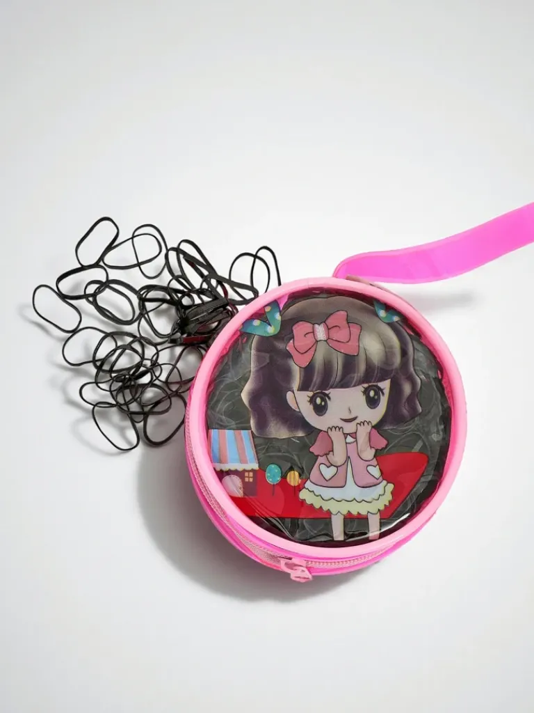 Wielokolorowe gumeczki silikonowe w ozdobnym opakowaniu Damskie Dziewczęce|Akcesoria Do Włosów