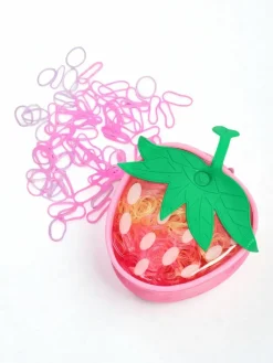 Best Wielokolorowe gumeczki silikonowe Truskawka Damskie Dziewczęce|Akcesoria Do Włosów