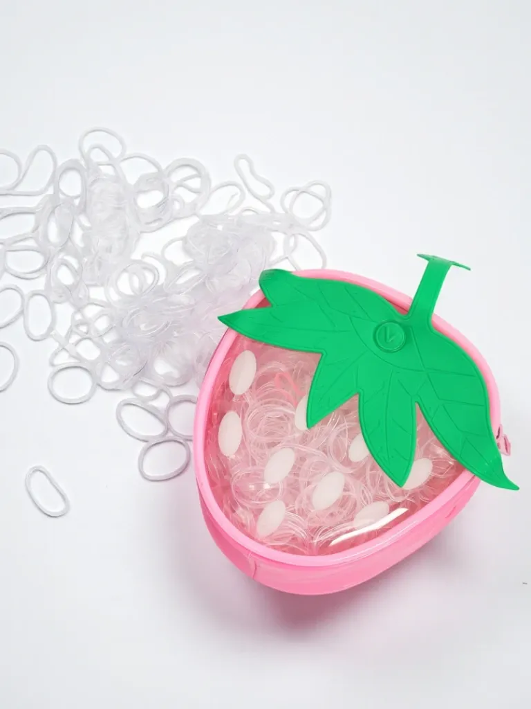 Discount Wielokolorowe gumeczki silikonowe Truskawka Damskie Dziewczęce|Akcesoria Do Włosów