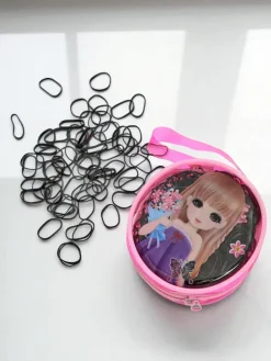 Discount Wielokolorowe gumeczki silikonowe w ozdobnym opakowaniu Damskie Dziewczęce|Akcesoria Do Włosów