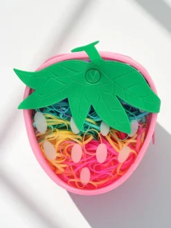 gumeczki silikonowe Truskawka Damskie Dziewczęce|Akcesoria Do Włosów